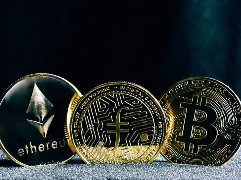 AI-generated illustration of an institutional crypto trading floor at night with red-trending Ethereum and Bitcoin ETF charts on multiple screens, conveying market outflows and risk-off sentiment